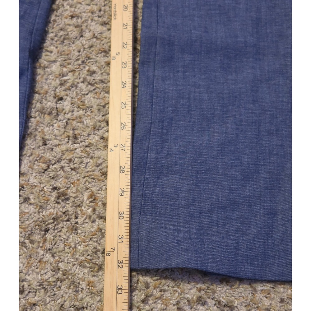 Express Stretch Mid-Rise Columnist Barely Bootcut Pants Women's 8 Blue Stretch - Picture 5 of 10